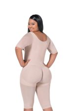 Faja de Alta Compresión con mangas senos libres hasta la rodilla - Imagen 2