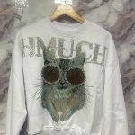 Sudadera HMUCH "Gato Glamour" - temporada otoño