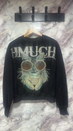 Sudadera HMUCH "Gato Glamour" - temporada otoño - Imagen 3